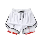 Short Dry-Fit de Compressão 2 em 1Feminino Naruto Hokage