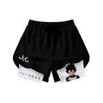 Short Dry-Fit de Compressão 2 em 1Feminino Vegeta Dragon Ball Z