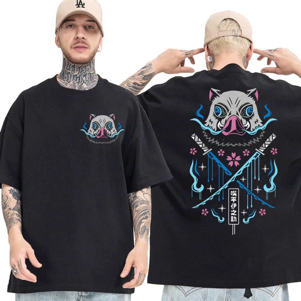 Oversized Camiseta JaponesaDemon Killer Beast