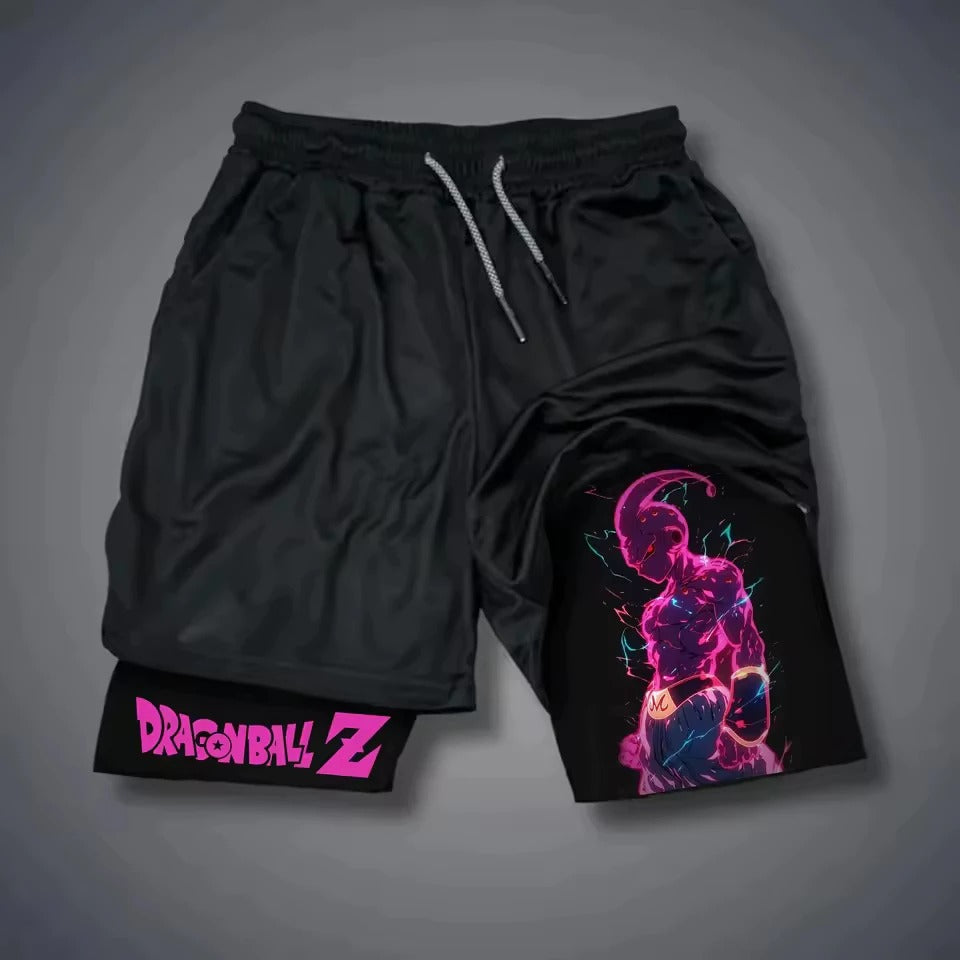 Short Dry-Fit de Compressão Majin Boo DBZ