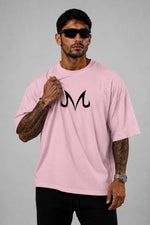 Camiseta Oversized Masculina Pink Demon Rosa