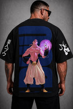 Camiseta Oversized Masculina Pink Demon Rosa