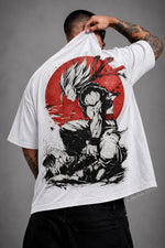 Camiseta Oversized Masculina Rising Warrior Off White