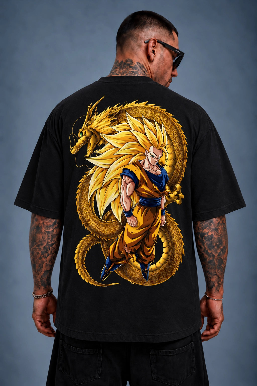 Camiseta Oversized Streetwear Son Super 3 Black