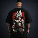 Camiseta Oversized Streetwear Son Goku 01 Preta