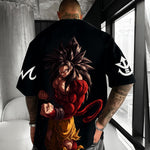 Camiseta Oversized StreetwearGokuSuper Saiyajin 4