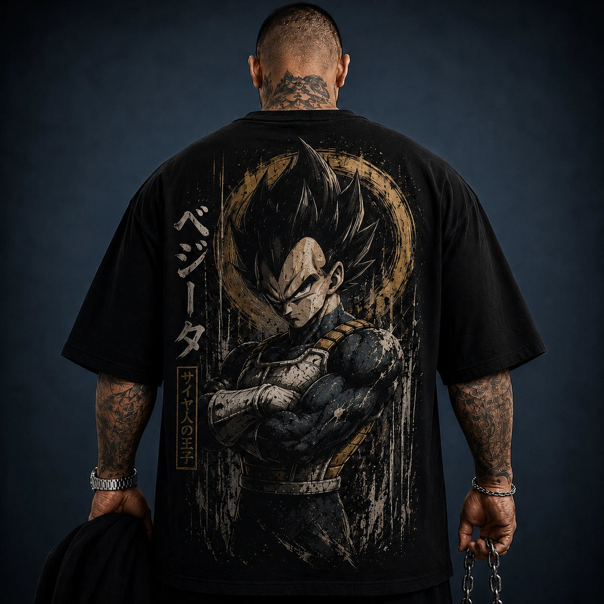 Camisa Oversized Premium Super Vegeta Principe