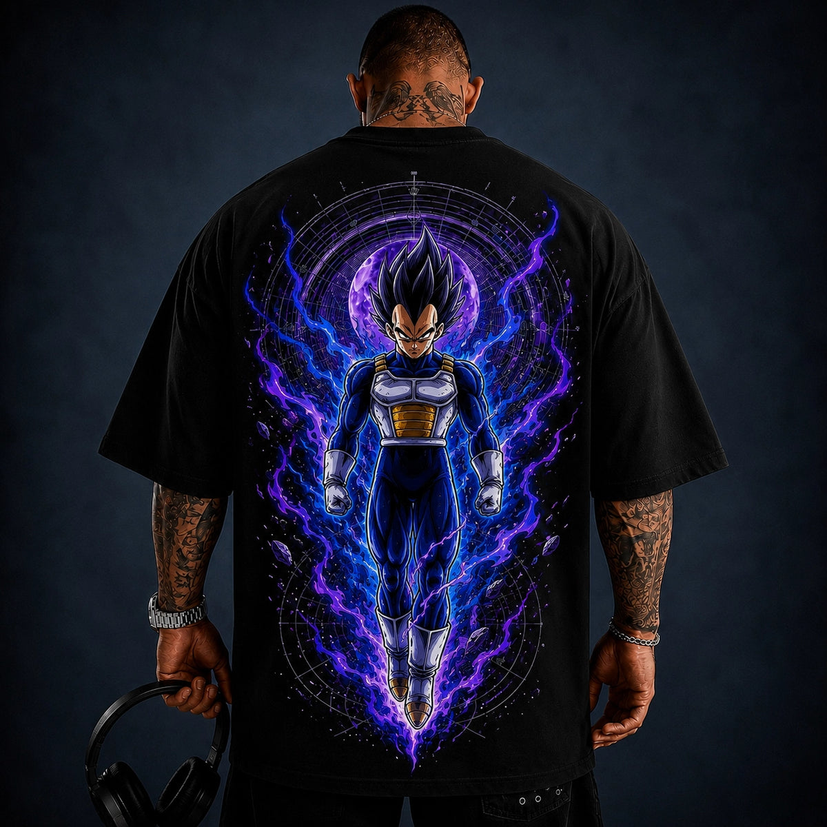 Camisa Oversized PremiumVegeta Semi Deus