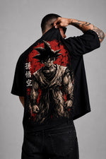 Camiseta Oversized Masculina Shadow Warrior Preta
