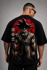 Camiseta Oversized Masculina Shadow Warrior Preta