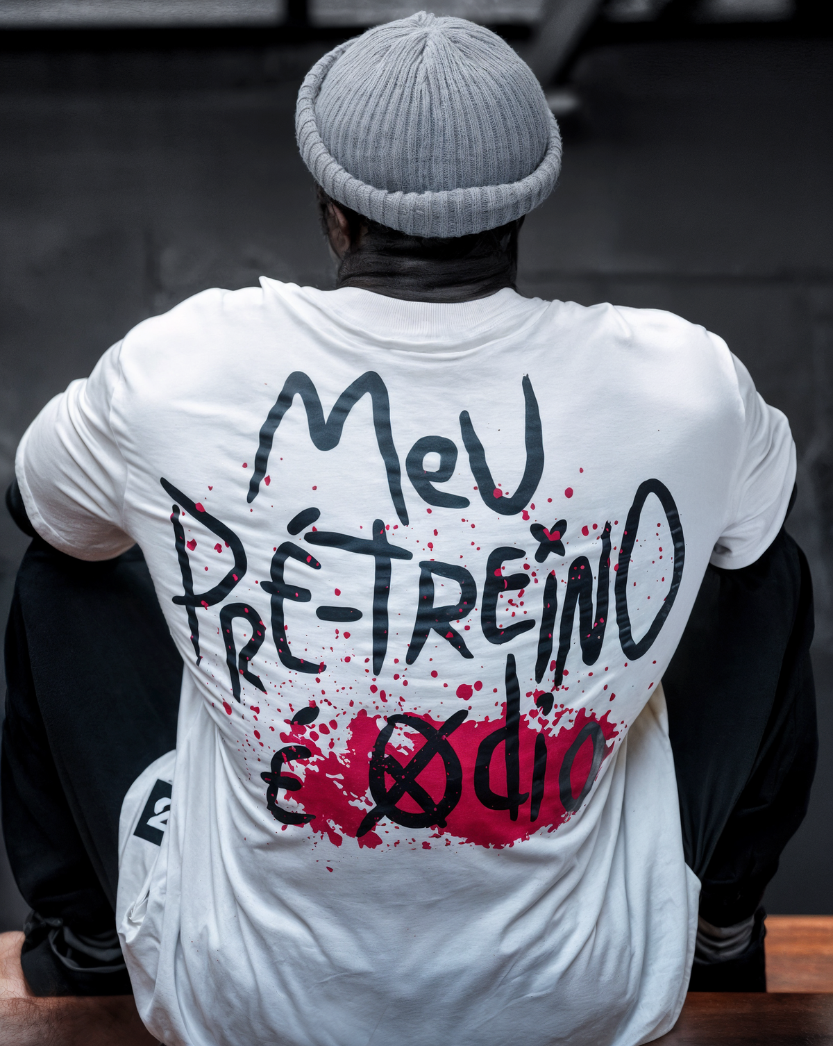 Camiseta Oversizedstreetwear meu Pré Treino é Ódio