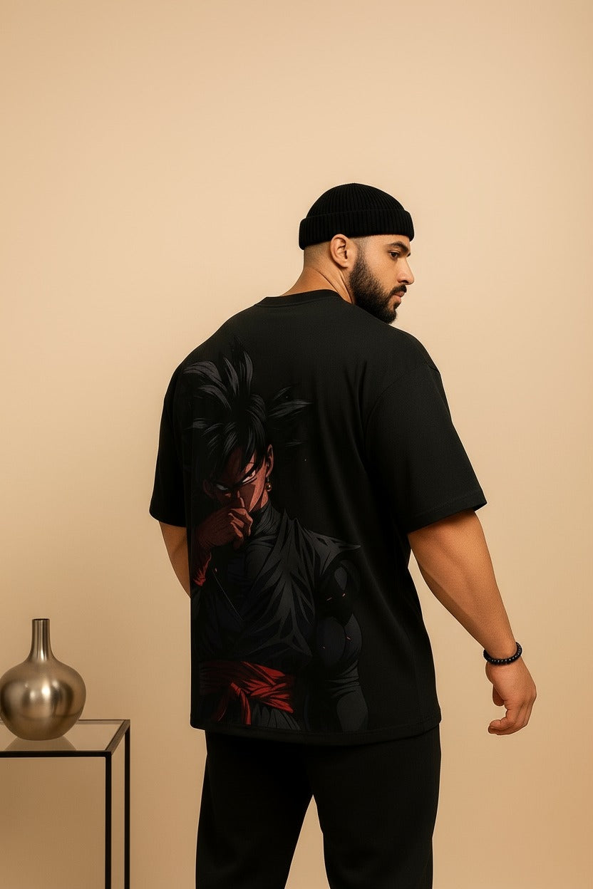 Camiseta Oversized Streetwear Son Goku Black