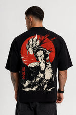 Camiseta Oversized Masculina Rising Warrior Off White