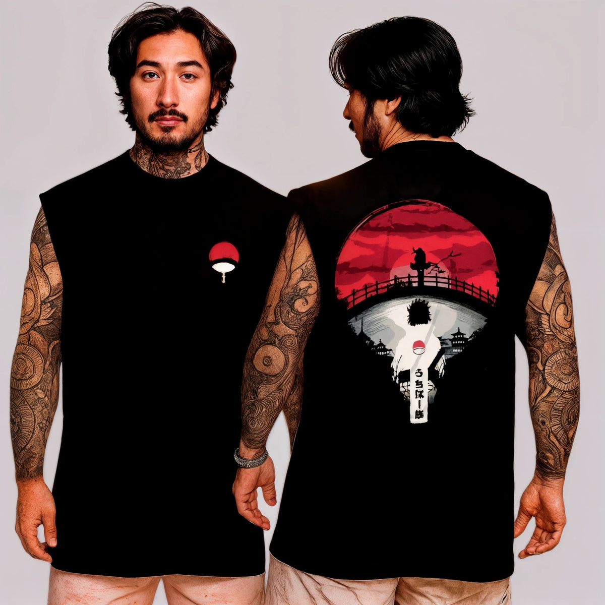 Camiseta Regata Machão Sasuke Uchiha Clã