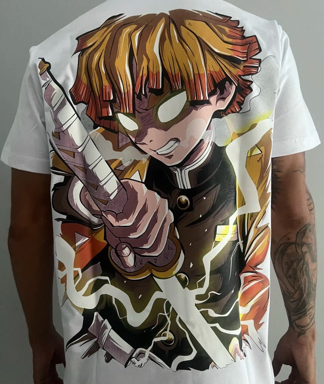 Camiseta Fio 30.1 penteado Zenitsu Demon Slayer