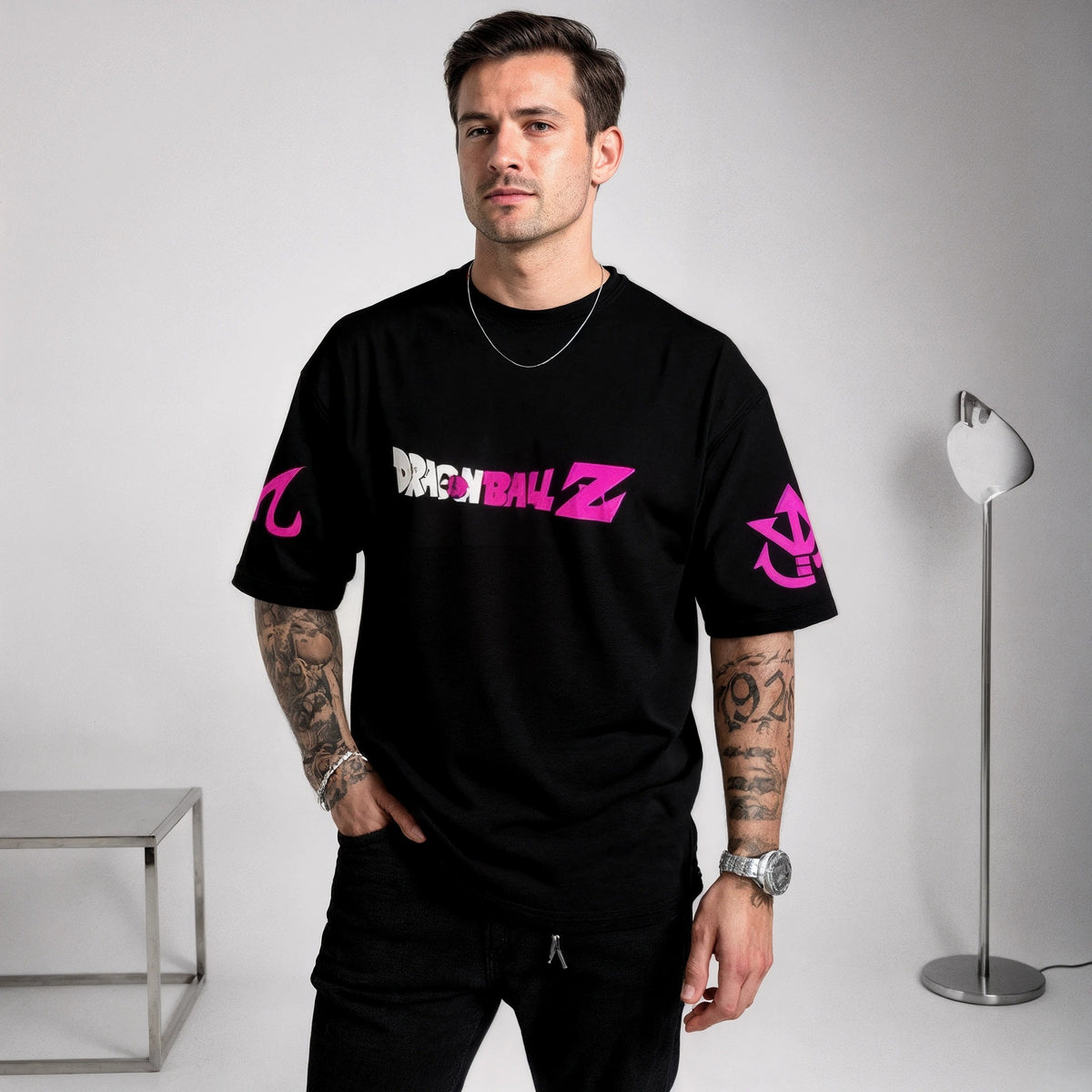 Camiseta Oversized Streetwear Golden Goku