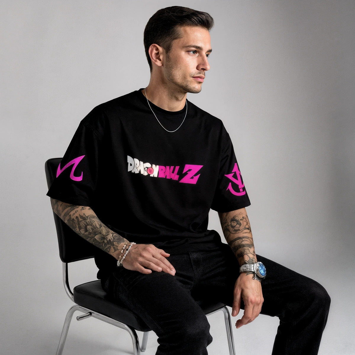 Camiseta Oversized Streetwear Golden Goku