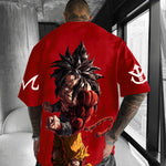 Camiseta Oversized StreetwearGokuSuper Saiyajin 4