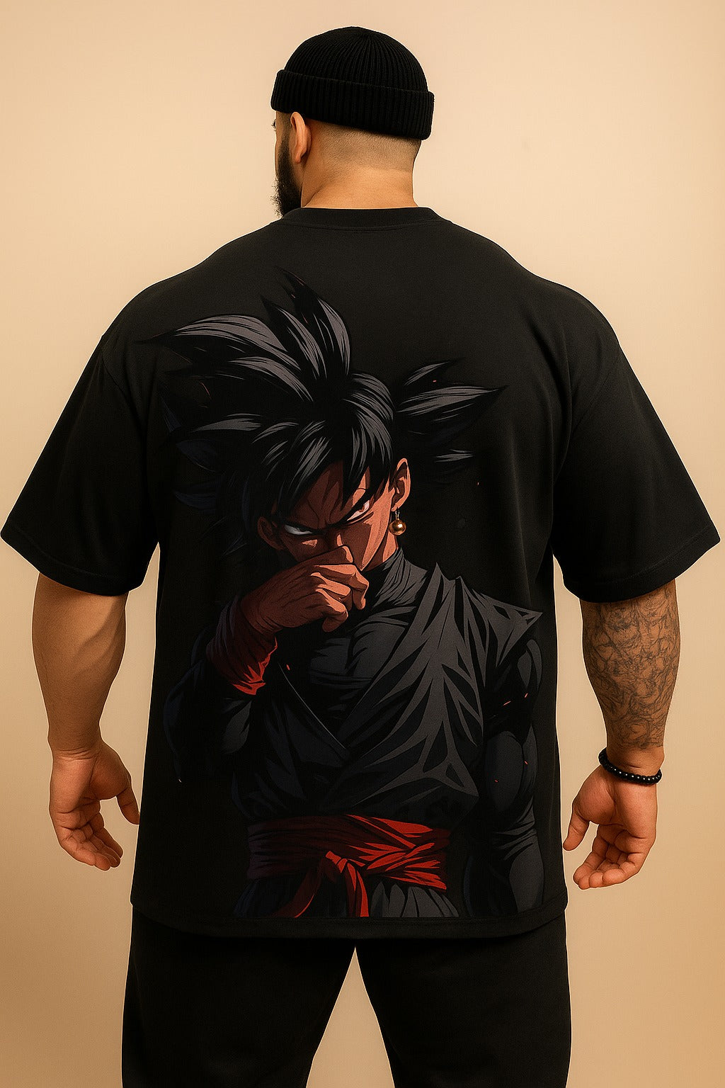 Camiseta Oversized Streetwear Son Goku Black