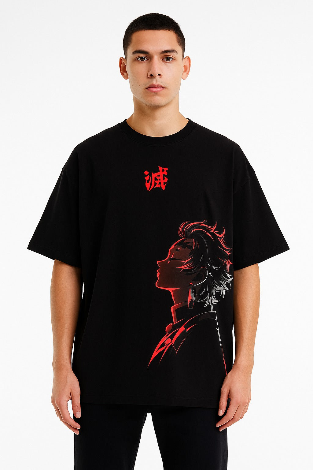 Camisa Oversized Streetwear Tanjiro Damon Slayer 1