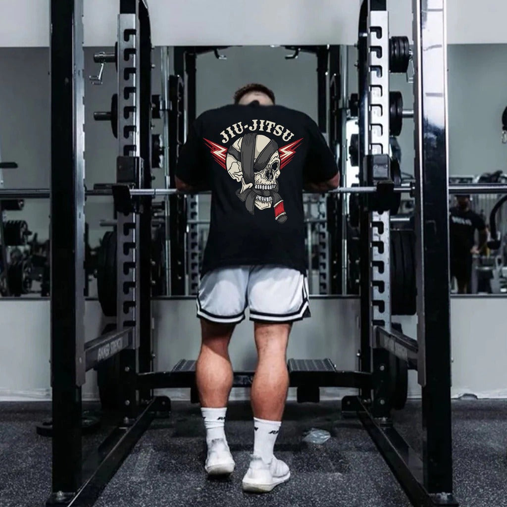 Camisa Jiu Jitsu Caveira Oversized