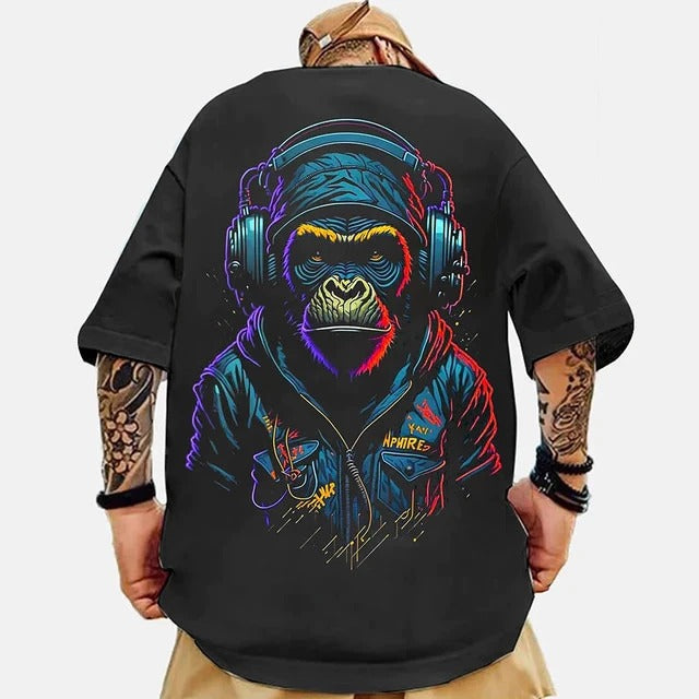 Camiseta Oversized Monkey Song