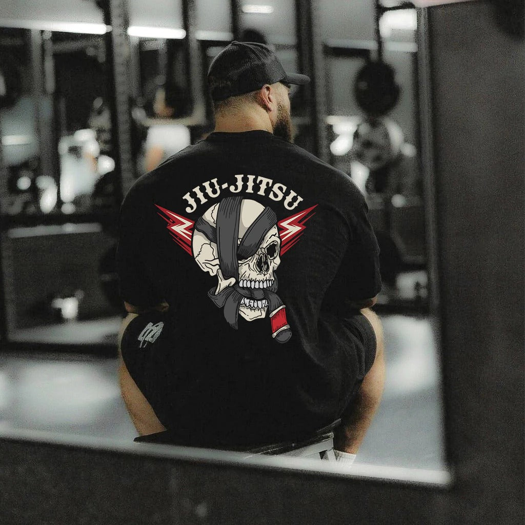 Camisa Jiu Jitsu Caveira Oversized
