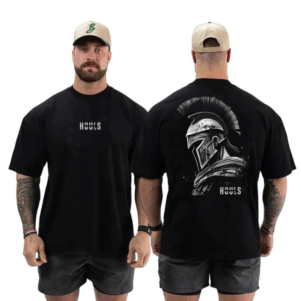 Camiseta Oversized Espartano Musculação Masculina