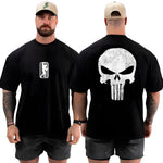 Camisa Oversized Streetwear Caveira Justiceiro