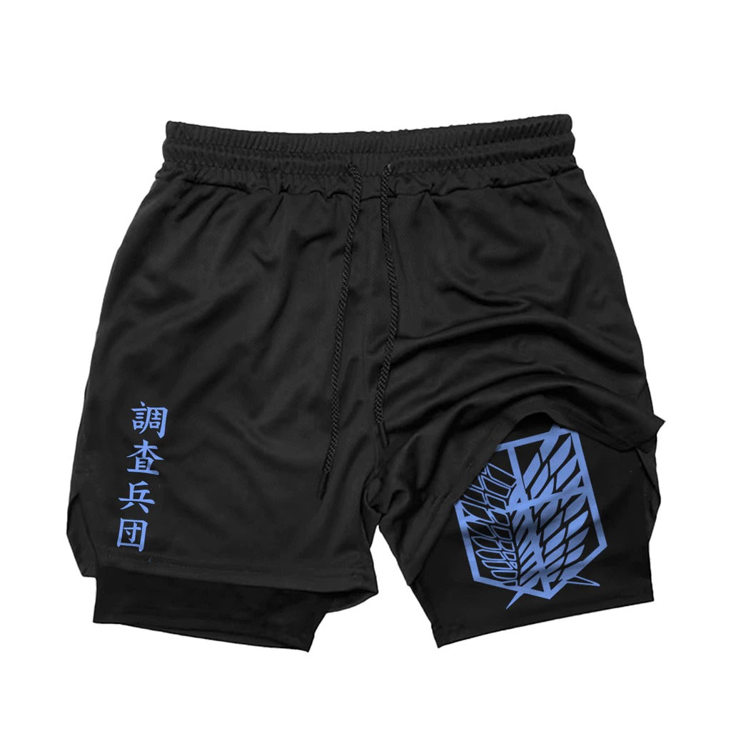 Short Dry-Fit de Compressão Attack on Titan