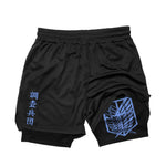 Short Dry-Fit de Compressão Attack on Titan