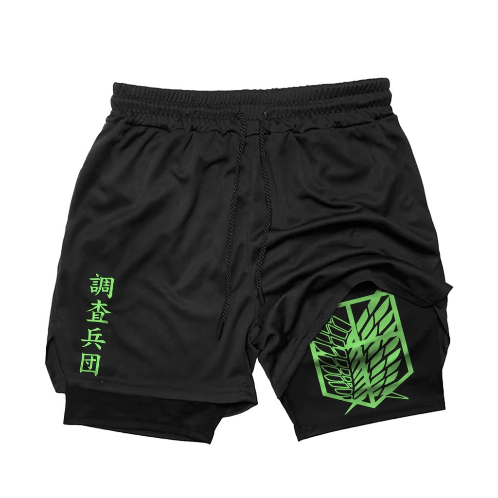 Short Dry-Fit de Compressão Attack on Titan