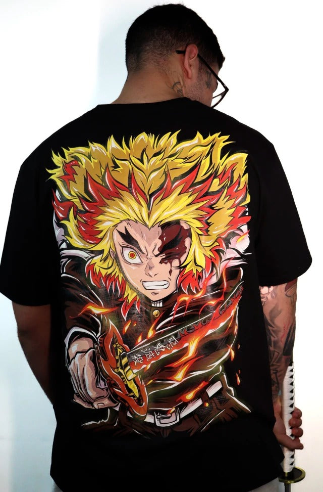 Camiseta Fio 30.1 penteado RENGOKU Damon Slayer