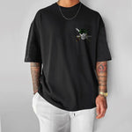 Camiseta Oversized Streetwear Roronoa Zoro Haki do Rei