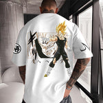 Camiseta Oversized Streetwear Vegeta White