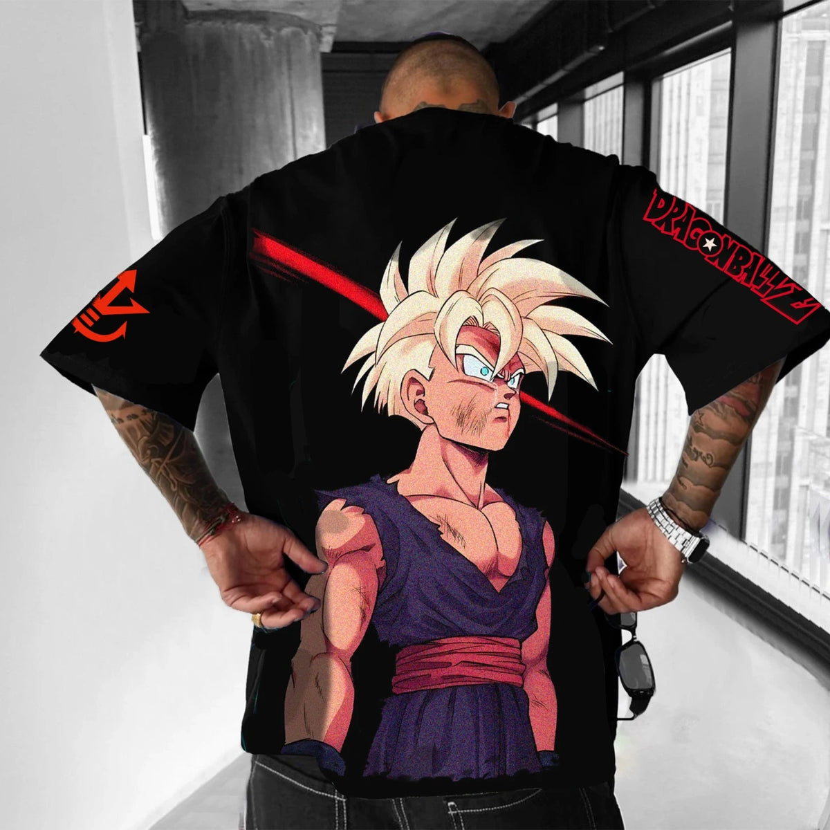 Camiseta Oversized Streetwear Gohan Premium
