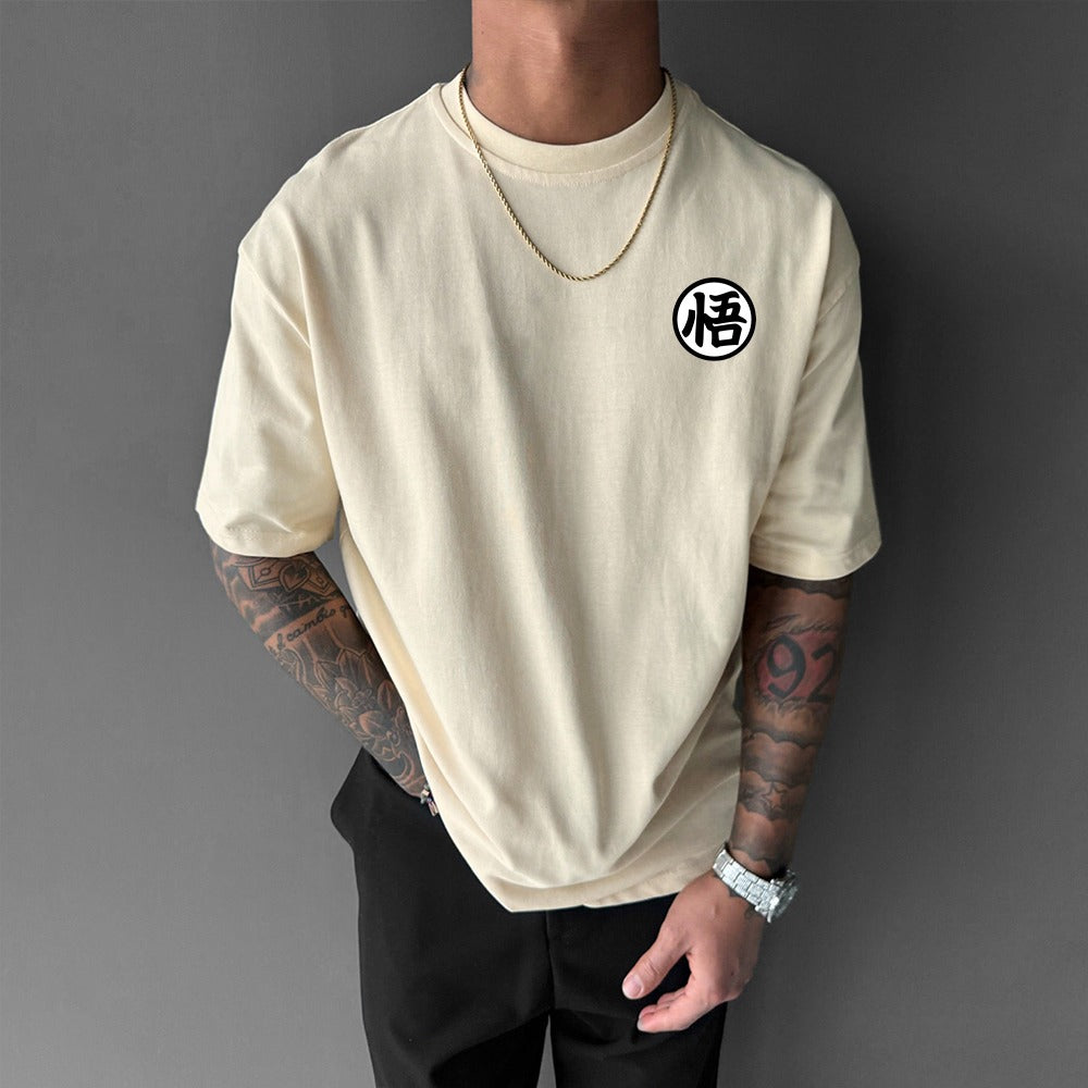 Camisa Oversized Streetwear Plus Size Majin Boo Kid Off White