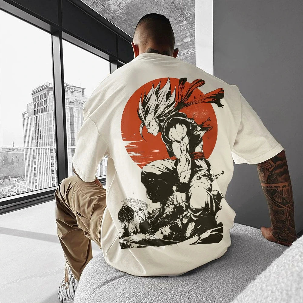Camiseta Oversized Streetwear Gohan DBZ Premium