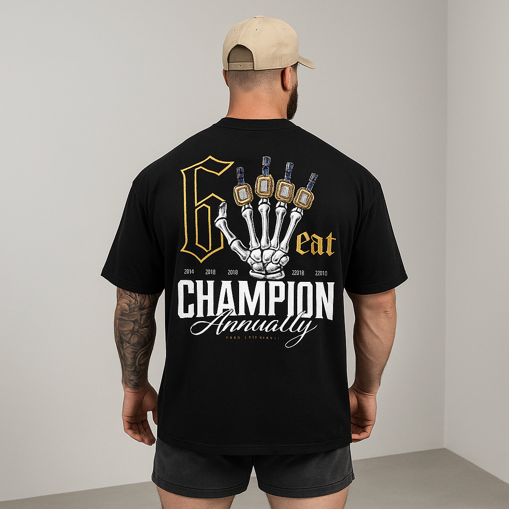 Camiseta OversizedCbum Campeão6 Peat