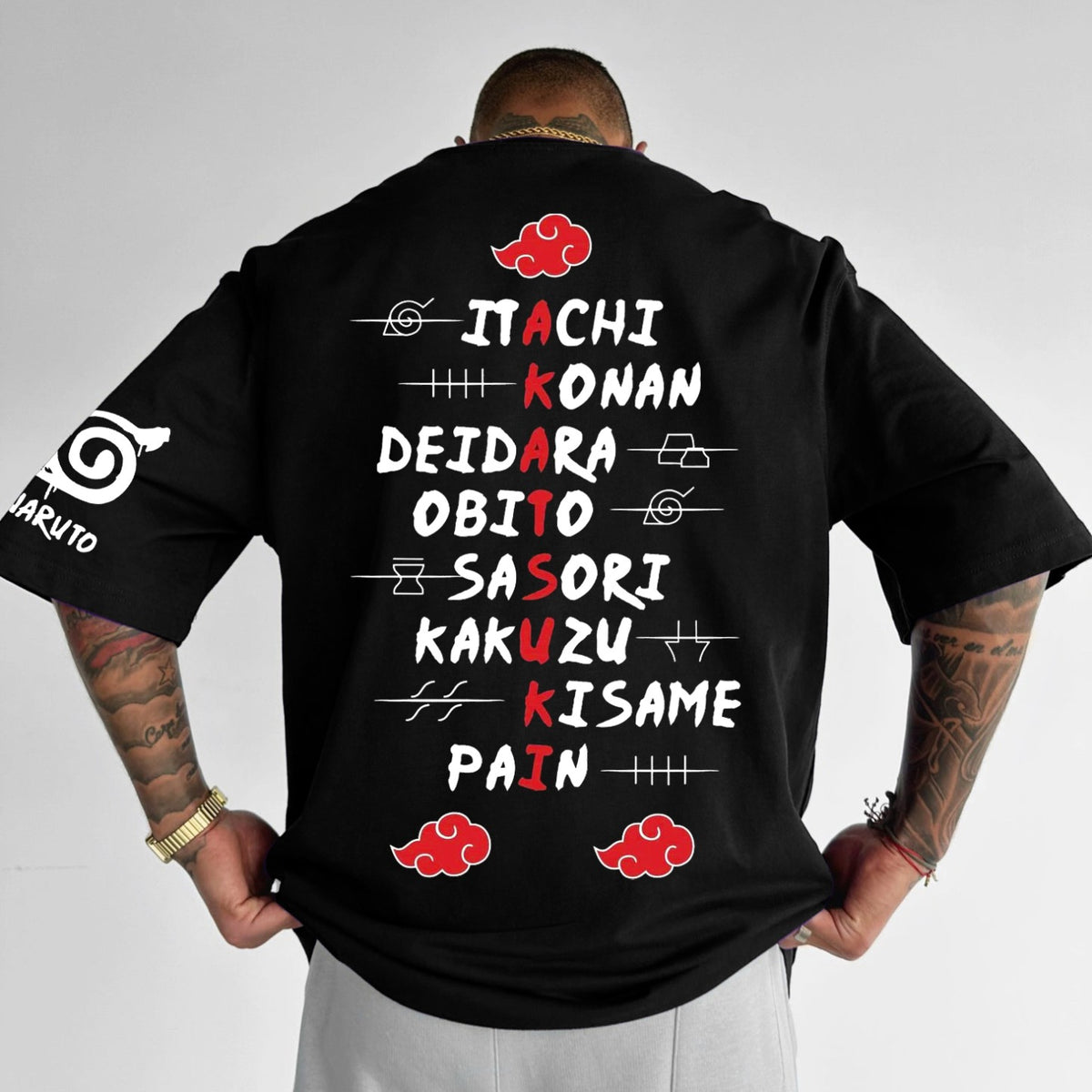 Camiseta Oversized Streetwear Akatsuki Sigla