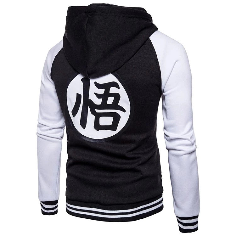 Casaco Moletom Masculino Son Goku Varsity Zipper