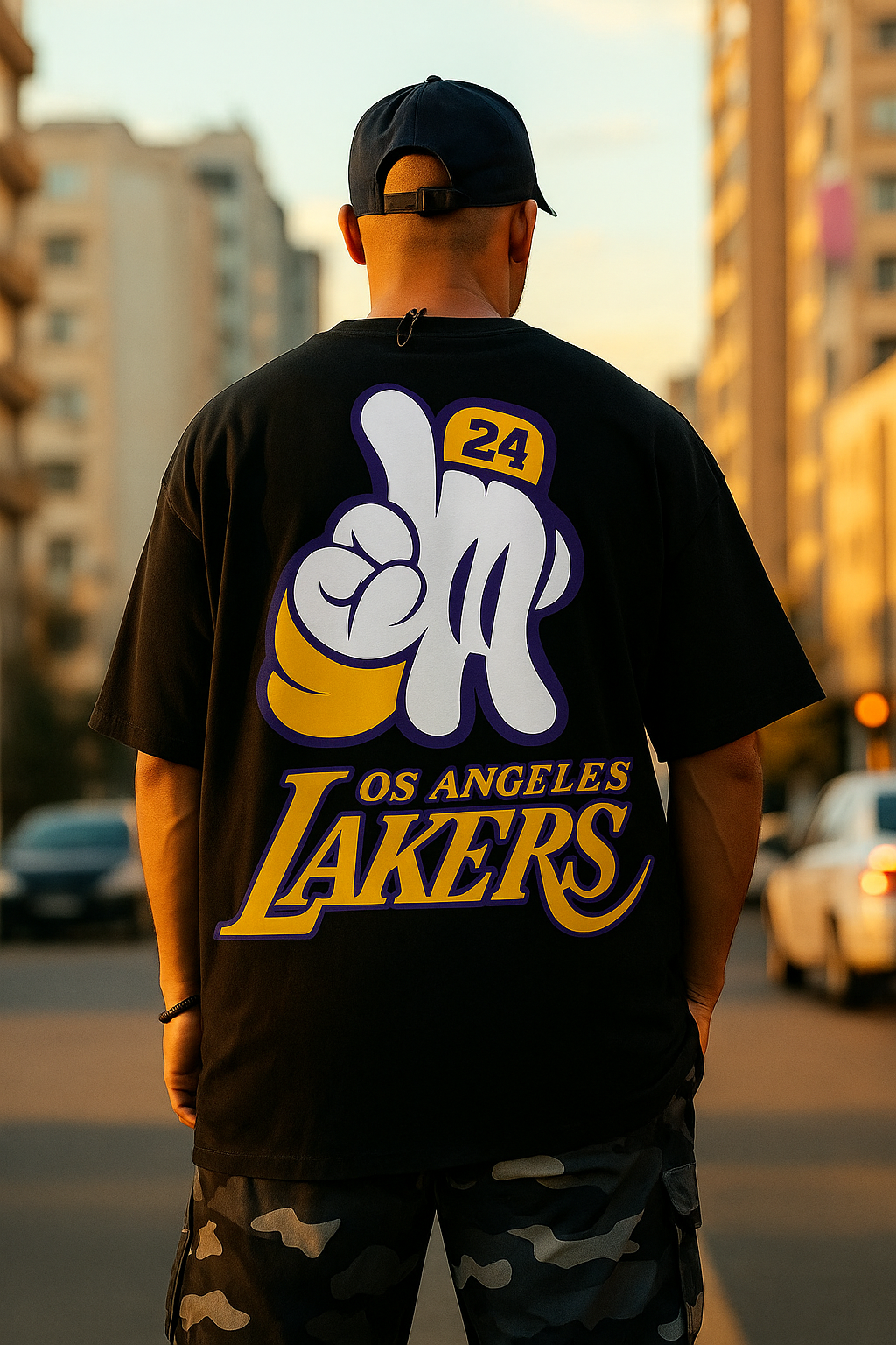 Camiseta NBA Oversize streetwear Especial Los Angeles Lakers