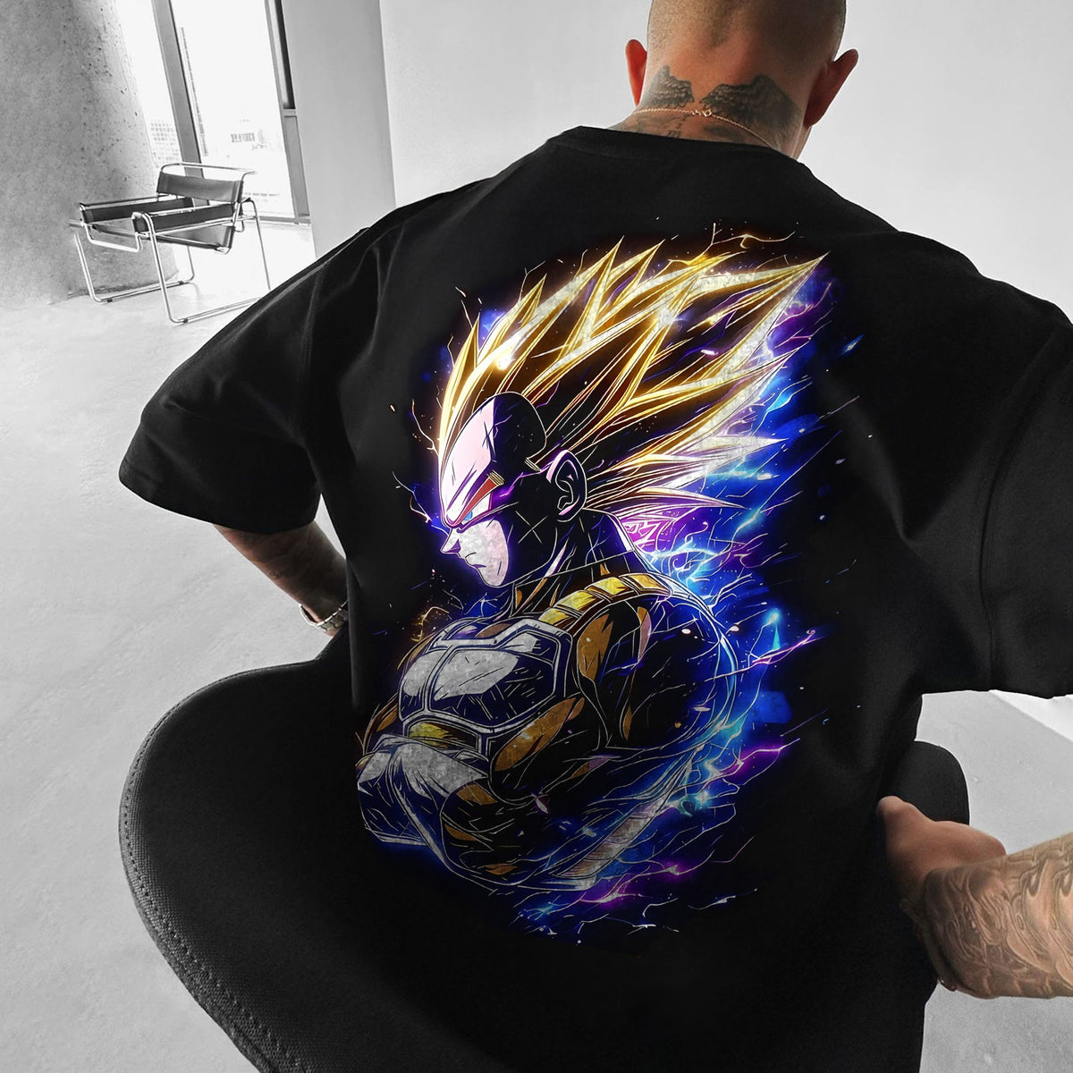 Camiseta Oversized Streetwear Vegeta Super
