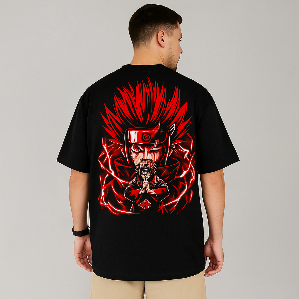 Camiseta Oversized Academia NarutoItachi Uchiha