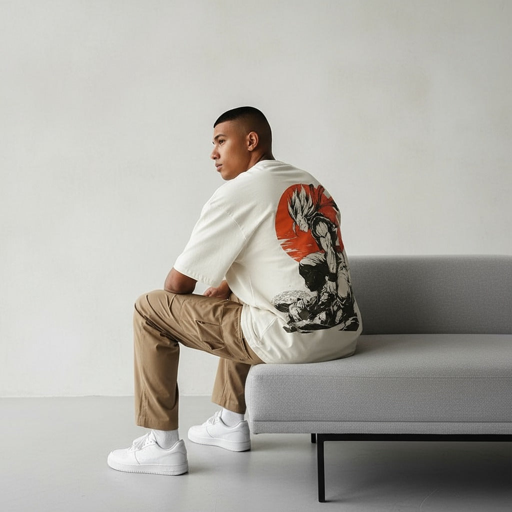 Camiseta Oversized Streetwear Gohan DBZ Premium