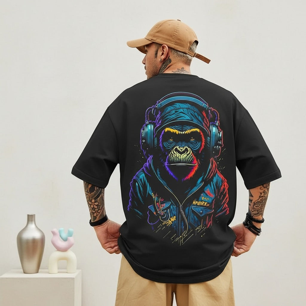 Camiseta Oversized Monkey Song