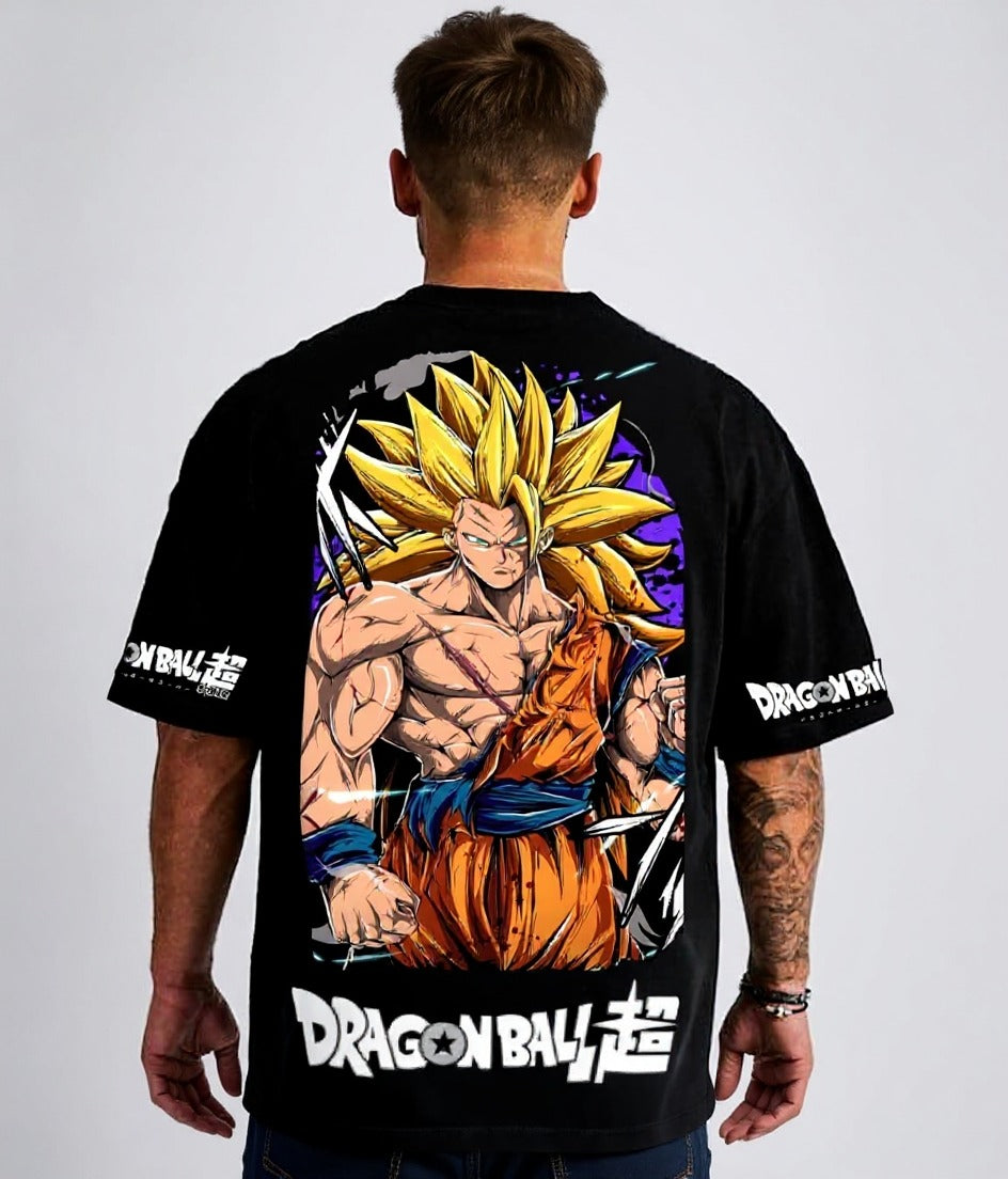 Camisa Oversized Streetwear Plus Size Goku Super 3