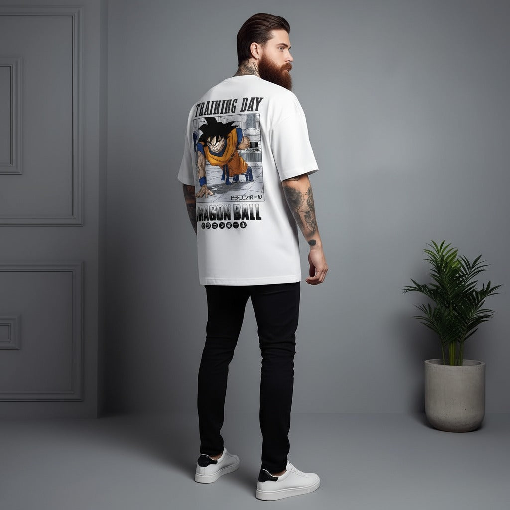 Camiseta Oversized Flexão Goku