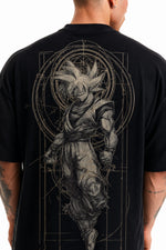 Camiseta Oversized Masculina Eternal Warrior Preta