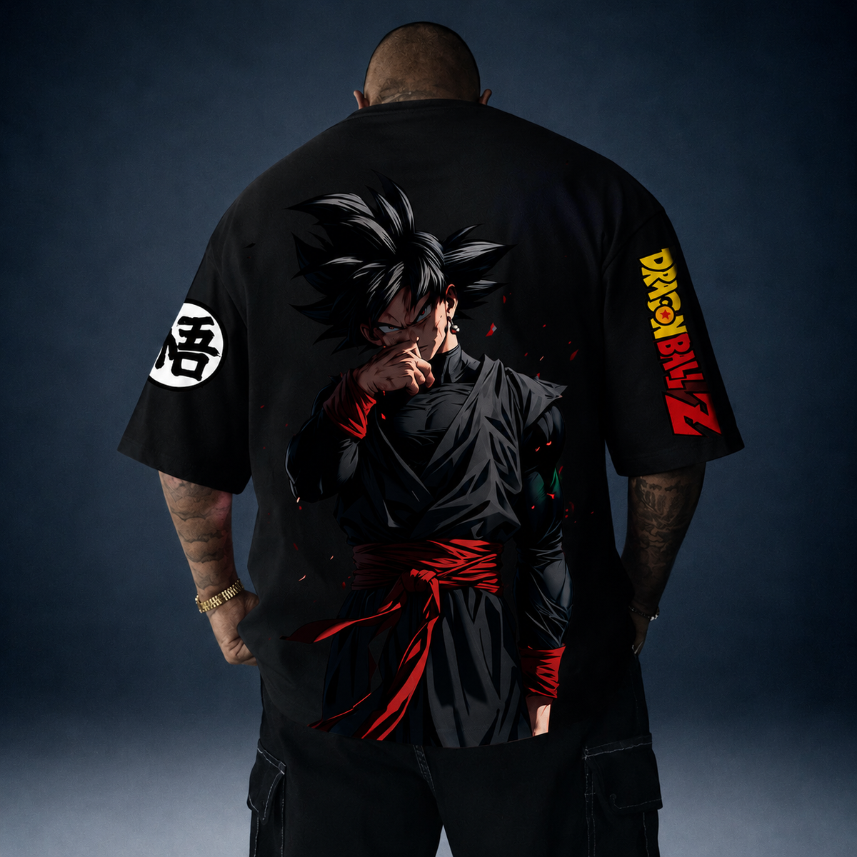 Camiseta Oversized Streetwear Goku Black Dragon Ball Z